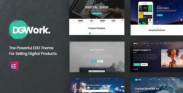 DGWork (v1.8.9.1) 响应式数字商店和市场Easy Digital Downloads主题