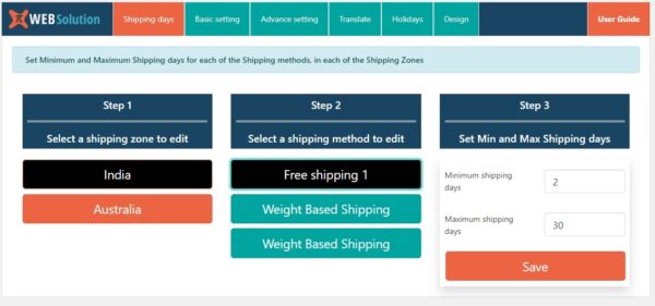Estimate delivery date for Woocommerce Pro v4.7.21.16 - WooCommerce预计交货日期插件