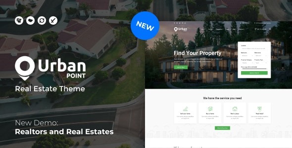UrbanPoint (v1.7) 房屋销售和租赁WordPress主题