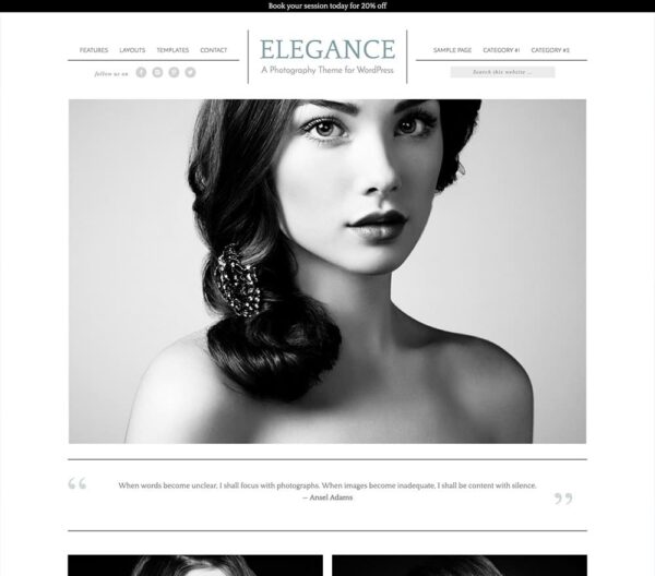 Studiopress Elegance Pro (v2.0.1) WordPress主题 - 优雅博客设计