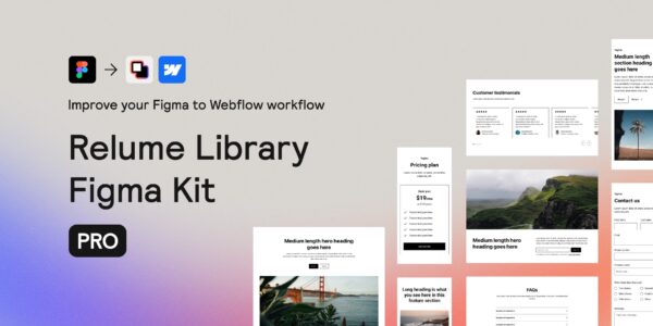 PRO - Relume Library Figma Kit v1.4 - 专业Figma设计资源库