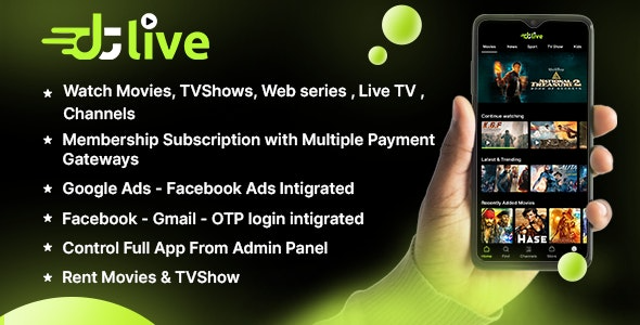 DTLive (2023年7月13日) 电影 - 电视剧 - 直播电视 - 频道 - OTT - 安卓应用 | Laravel 管理面板