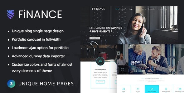 Finance Consultant v2.8 咨询顾问WordPress主题 - 金融税务咨询与企业财务主题