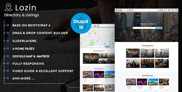 Lozin 10 January 2024 - 目录与列表Drupal 10主题