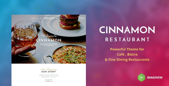 Cinnamon v3.9.2 WordPress餐厅主题 - 专业餐饮网站设计