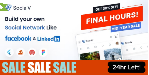 SocialV v7.3.0 社交网络Flutter应用与BuddyPress (WordPress) 后端