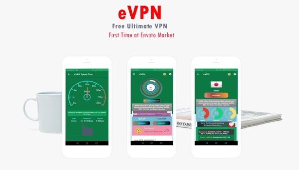 eVPN v4.4 Free Ultimate VPN - 安卓VPN，计费系统，手机加速器，Admob推送通知