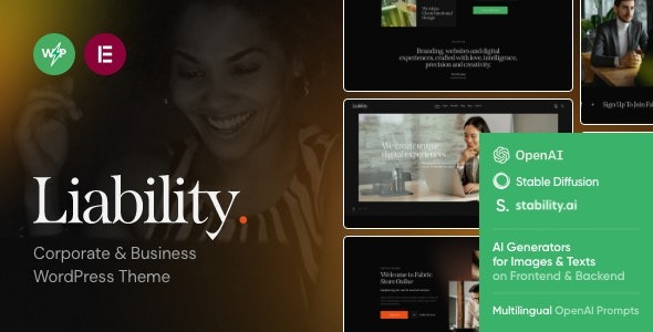 Liability v1.0.0 保险与金融 WordPress 主题 - 专业保险金融网站设计
