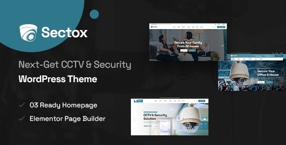Sectox v1.0.7 CCTV & Security WordPress Theme - 监控与安全类WordPress主题