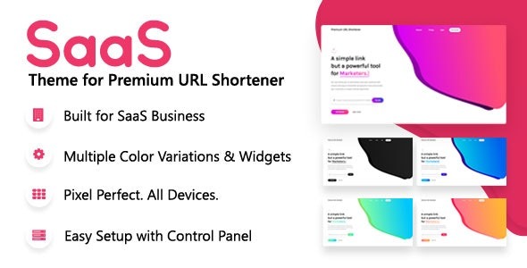 SaaS Theme for Premium URL Shortener v5.6.1 - 高级短链接生成器SaaS主题