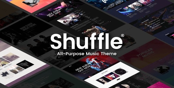 Shuffle v1.8 Music Theme - 多功能音乐主题，带流派特定皮肤和主页