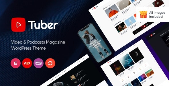 Tuber v1.12.0 视频博客和播客WordPress主题 - 专业影音内容展示平台