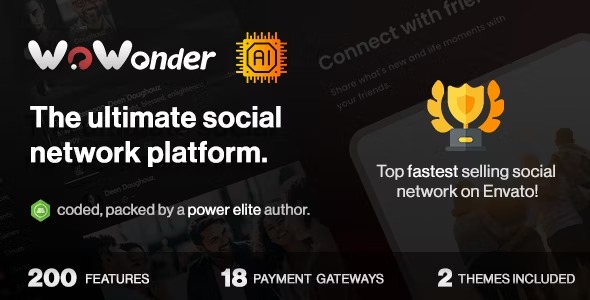 WoWonder (v4.3.4) 终极PHP社交网络平台