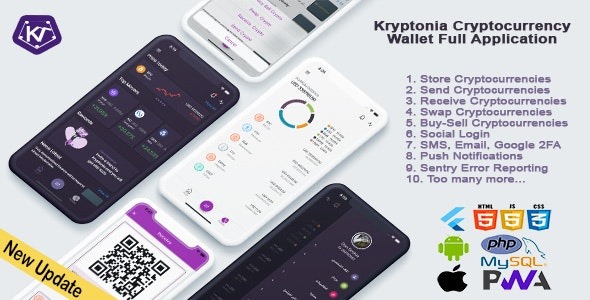 Kryptonia Cryptocurrency Wallet App v2.0 - 加密货币钱包应用