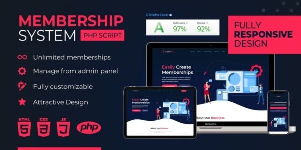 Membership System PHP Script v2.0 - 会员系统PHP脚本