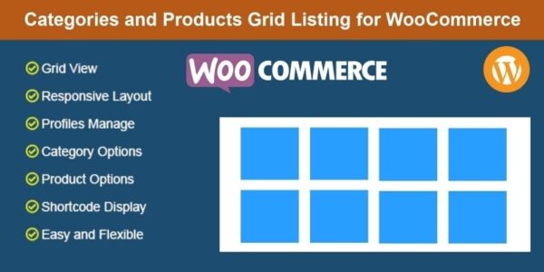 WooCommerce分类和产品网格列表插件Categories and Products Grid Listing for WooCommerce v1.3