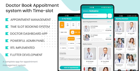 Doctor Finder v10.0 Appointment Booking With Time-slot app [FreakTemplate] - 医生预约时间安排系统