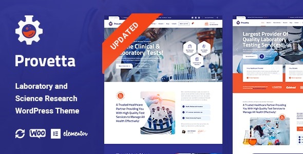 Provetta v1.1.0 实验室与科学研究 WordPress 主题 - 专业科研网站设计