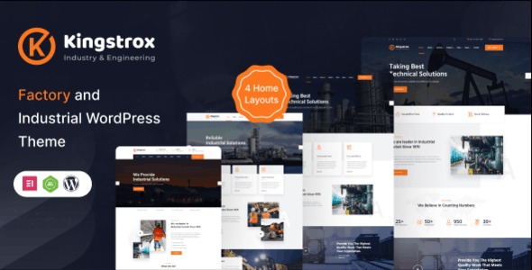 Kingstrox (v1.0.0) 工厂与工业WordPress主题
