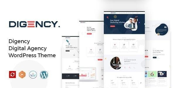 Digency (v2.2) 多功能作品集WordPress主题 - 极简多用途设计