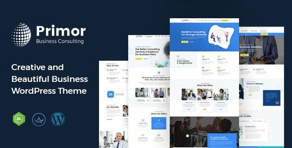 Primor (v2.3) 商业咨询WordPress主题 - 专业企业网站模板