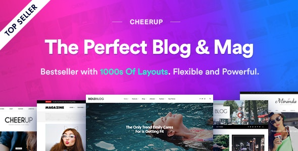CheerUp v8.1.0 美食、博客与杂志WordPress主题