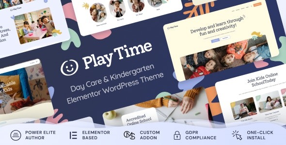 Play Time (v1.0.9) 日托与幼儿园WordPress主题