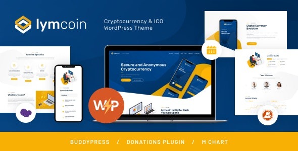 Lymcoin (v1.3.10) 加密货币与ICO WordPress主题