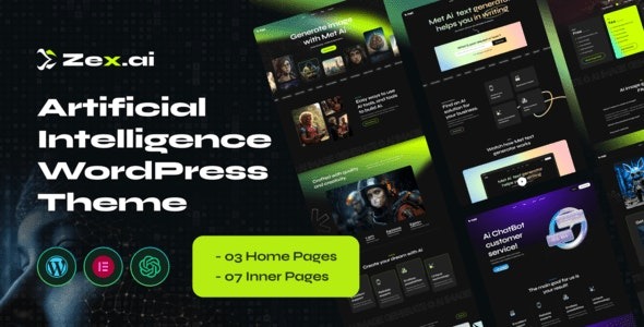 Zex v1.0 Ai Image Generate WordPress Theme - AI图像生成WordPress主题