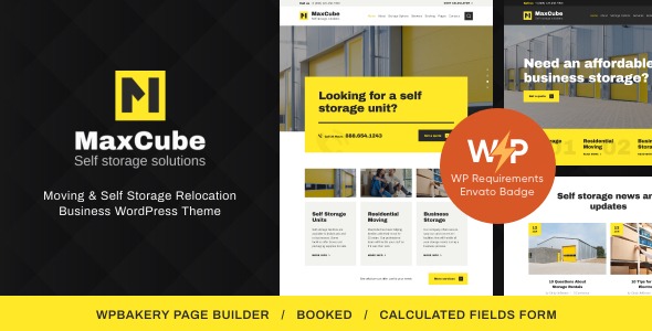 MaxCube (v1.3.1) 移动与自助仓储搬迁业务WordPress主题
