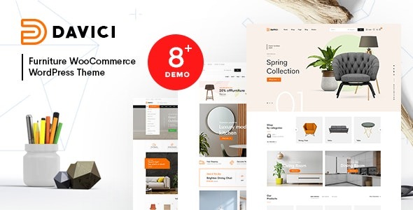 Davici (v1.2.9) 家具 WooCommerce WordPress主题 - 现代家居电商解决方案