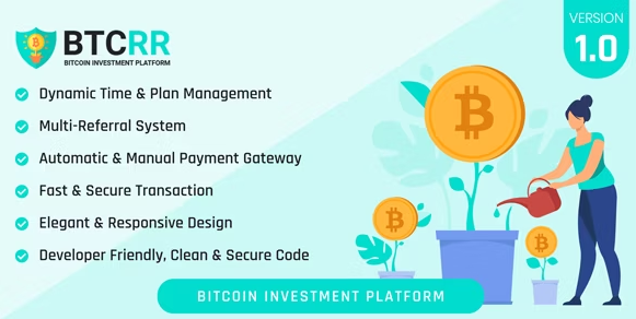 btcRR (v2.0) Bitcoin Investment Platform - 比特币投资平台WordPress主题