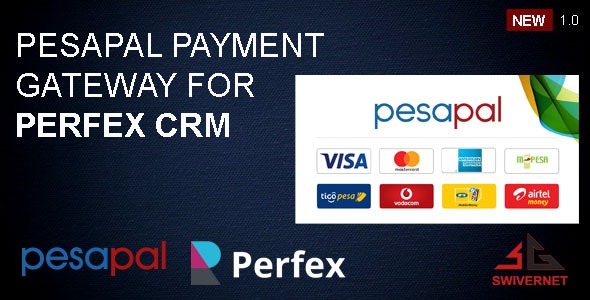 Pesapal Payment Gateway for Perfex CRM v1.0.1 - 为Perfex CRM提供的Pesapal支付网关插件