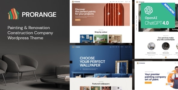 ProRange (v2.3) 绘画与装修公司WordPress主题