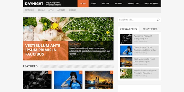 MyThemeShop Daynight WordPress Theme v1.1.1 - 昼夜切换多功能主题