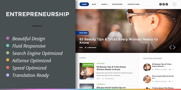 MyThemeShop Entrepreneurship WordPress Theme v1.1.4 - 创业企业WordPress主题