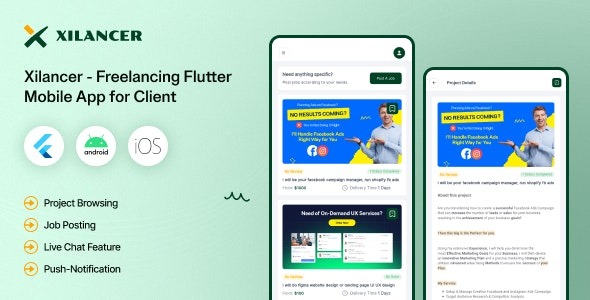 Client Flutter Mobile App (13 June 2024) – Xilancer Freelancer Marketplace Platform | 自由职业者市场平台移动应用