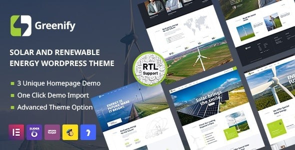 Greenify v1.7 Solar & Renewable Energy WordPress Theme - 太阳能与可再生能源WordPress主题