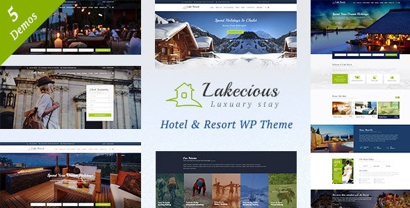 Lakecious (v3.0) 度假村和酒店WordPress主题 - 优雅设计与强大功能