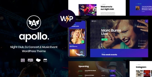 Apollo (v2.1.1) 夜总会、DJ音乐会与音乐活动WordPress主题