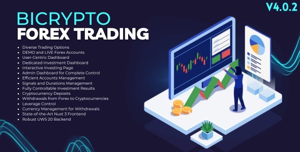 Forex Trading & Investment Addon For Bicrypto v4.0.2 外汇、股票、股份、指数、商品、股票交易投资插件