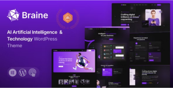 Braine v1.1 Digital AI WordPress Theme - 智能数字AI WordPress主题