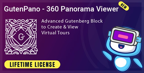 GutenPano v1.1.0 360全景查看器 for Gutenberg - WordPress全景展示插件