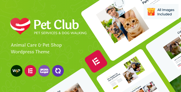 Pets Club (v2.3) 宠物护理WordPress主题 + 商店