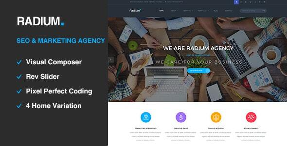 Radium (v2.5) SEO /Digital Agency WordPress Theme - 专业SEO与数字机构WordPress主题