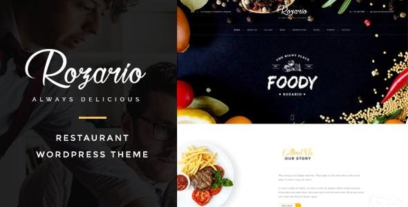 Rozario (v1.4) 餐厅与美食WordPress主题