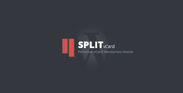 Split (v1.0) WordPress CV/Vcard 模板 - 专业个人简历和电子名片主题