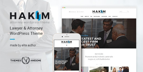 Attorney and Lawyer WordPress Theme – Hakim v1.6 律师与法律事务所WordPress主题