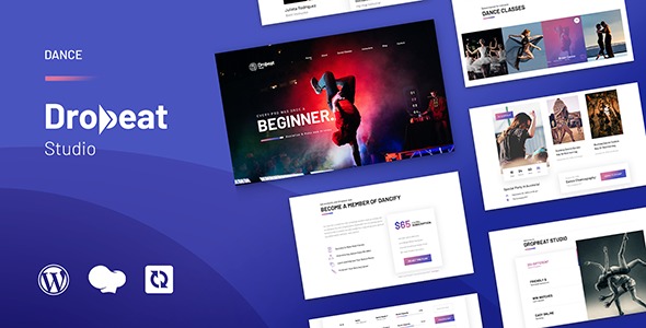 Dropbeat (v1.0) 创意舞蹈工作室WordPress主题