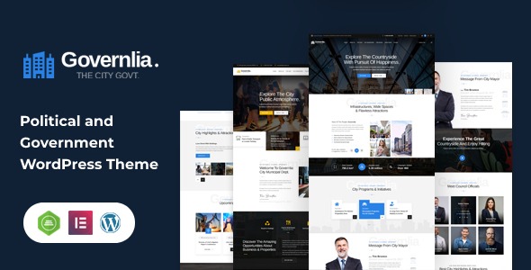 Governlia (v1.8) 市政与政府WordPress主题